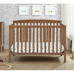 Cunas para Bebes 6 en 1 Convertible Cama para Niños Marco Baby Crib Chestnut NEW