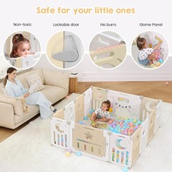 Portable Baby Playpen Playard Babe Play Crib Boys & Girls Activity Center Safety