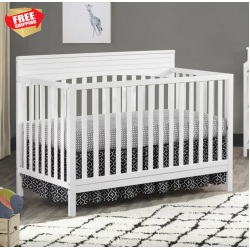 Cunas para Bebes 4 en 1 Convertible Cama para Niños Marco Baby Crib White NEW