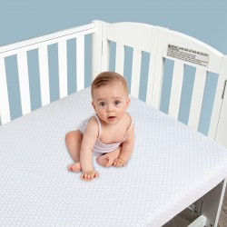 Memory Foam Crib Mattress Pad Baby Mattresses 38x26x3“ with Removable 2x Cover