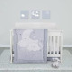  Sweet Little Dreamer 4-Piece Baby Nursery Crib Bedding Set, Includes Quilt, 