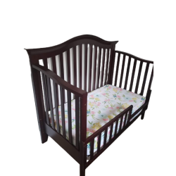 AFG Baby Furniture 4-in-1 Solid Wood Convertible Crib in Cherry