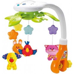 KiddoLab Baby Crib Mobile Lights and Relaxing Music Ceiling Light Projector