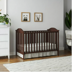 Cunas para Bebes 3 en 1 Convertible Cama para Niños Marco Baby Crib Espresso NEW