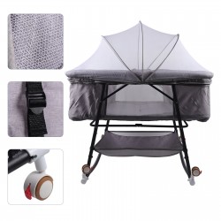 Baby Bassinet Sleep Swing Bed Cradle Portable Baby Nursery Infant Bedside Crib