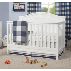 Cunas para Bebes 4 en 1 Convertible Cama para Niños Marco Baby Crib Wood White