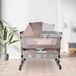 Baby Stroller Bassinet Infant Carriage Bedside Sleeper Foldable Portable Crib