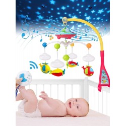 Cunas portatil para bebe con luces y musica, luna y estrellas para bebes